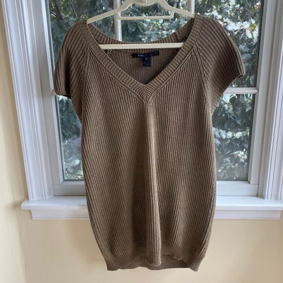 EUC Marc Jacobs Brown Olive Tan Sweater Vest Sz. XS - Picture 1 of 4